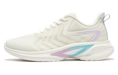 361° Cushioning Lightweight Low-Top Running Shoes Women's White Purple