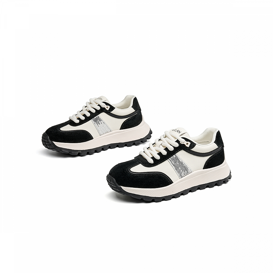 EBLAN Low Top Casual Shoes Women's Beige Black купить в интернет-магазине Yoocart с быстрой доставкой по России.