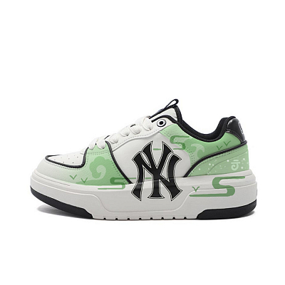 MLB Chunky Liner Balance Low-Top Skateboard Shoes Unisex Black White Green