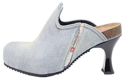 DIESEL D-Woodstock W 80mm Denim Mules