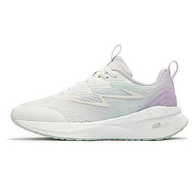 361° Popping Foam Anti Slip Wear Resistant Low Top Casual Running Shoes Women's Light Grape Purple