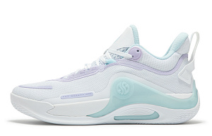 361° AG Cushioning Anti-Slip And Wear-Resistant Low-Top Basketball Shoes Men's Glacier Blue