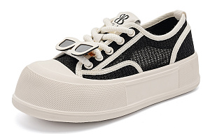 EBLAN Low Top Skateboard Shoes Women's Black 1 2962233