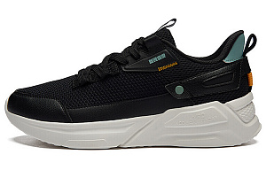 361° NFO Cushioned Breathable Slip-Resistant Lightweight Low-Top Sports Casual Shoes Men's Black Green