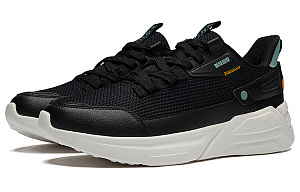 361° NFO Cushioned Breathable Slip-Resistant Lightweight Low-Top Sports Casual Shoes Men's Black Green 1 2962238