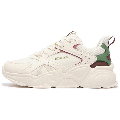 361° Wear-Resistant Low-Top Running Shoes Women's Beige Green Red