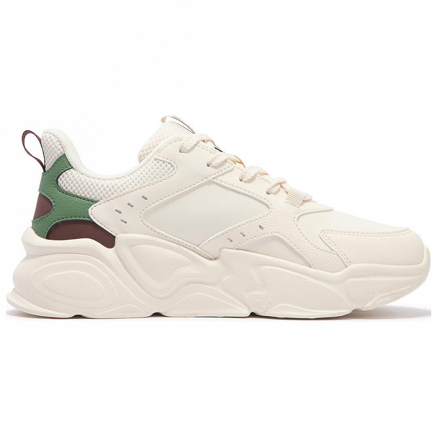 361° Wear-Resistant Low-Top Running Shoes Women's Beige Green Red