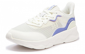 361° Abrasion Resistant Low Top Running Shoes Women's White Purple 1 2963581