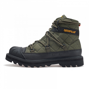 Nigel Cabourn x CAT Omaha Alt Lace Wear-Resistant Slip-Resistant Short Outdoor Boots High-Top Unisex Khaki Green