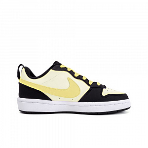 Nike Court Borough Taurus, Amber Non slip Lightweight Low Top Skateboard Shoes GS Black White Yellow 1 2968422