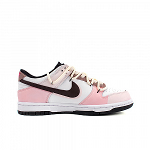 Nike Dunk Heartbeat Paper Plane, Amber Anti Slip Wear Resistant Low Top Skateboard Shoes GS White Pink 1 2968513