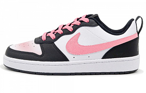 Nike Court Borough Skateboard Shoes Women's Low top Pink/Black/White