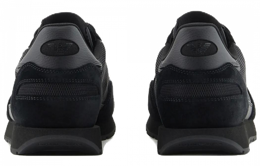 EMPORIO ARMANI Logo-appliqué Suede Sneakers купить в интернет-магазине Yoocart с быстрой доставкой по России.