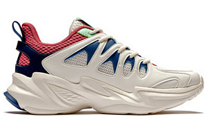 361° NFO Abrasion Resistant Breathable Low Top Chunky Sneakers Women's White Blue Red 1 2972343