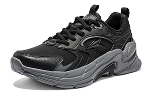 361° Overhill Rebound Low Top Running Shoes Men's Obsidian Black Trendy, Cushioning 1 2972348