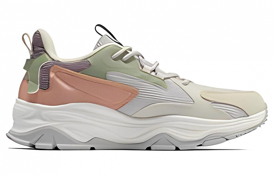 361° Rock Essence 2.0 SE Anti Slip Wear Resistant Low Top Sports Casual Shoes Women's Beige Purple Green