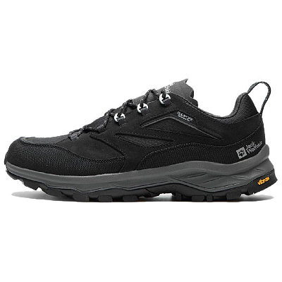 Jack Wolfskin Slip-Resistant Low-Top Trekking Shoes Women's Dark Gray Blue
