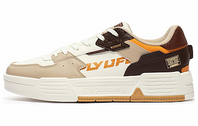 361° Anti-Slip Wear-Resistant Low-Top Skateboard Shoes Men's White Brown Black