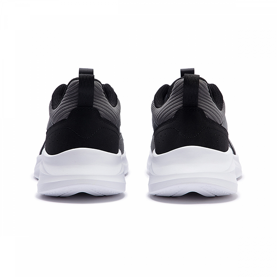 361° Cushioned Wear-Resistant Breathable Lightweight Low-Top Casual Running Shoes Men's Gray Black