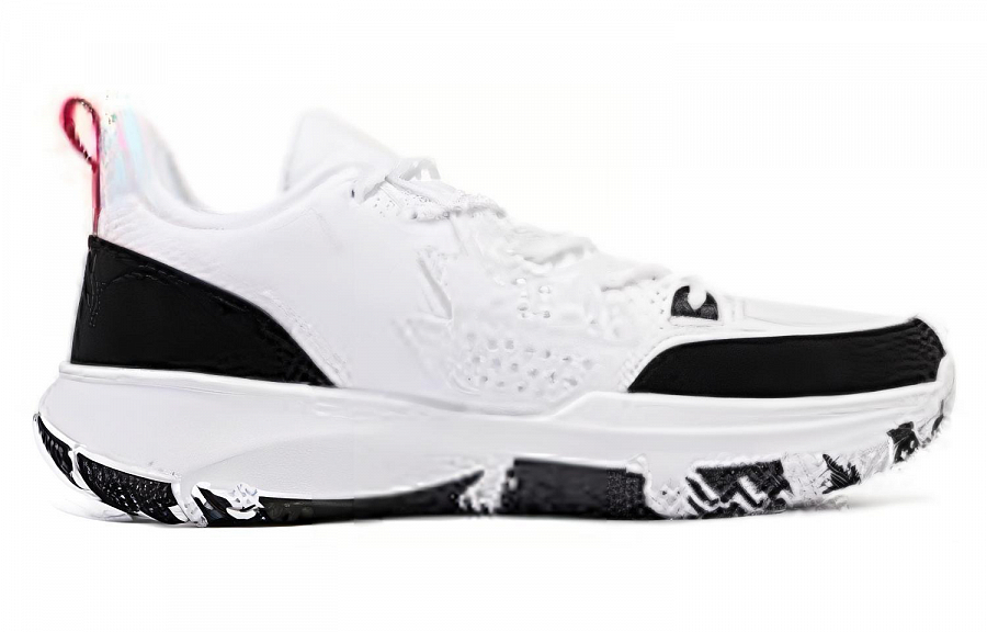 361° Cushioning Wear-Resistant Low-Top Basketball Shoes Men's White Black
