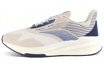 361° Cushioning, Slip Resistant, Abrasion Resistant, Lightweight, Rebound Low Top Running Shoes Men's Beige Blue