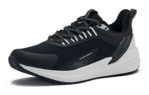 361° Rain Screen Cushioned Anti-Slip Wear-Resistant Breathable Lightweight Low-Top Running Shoes Women's Black White 1 2974262