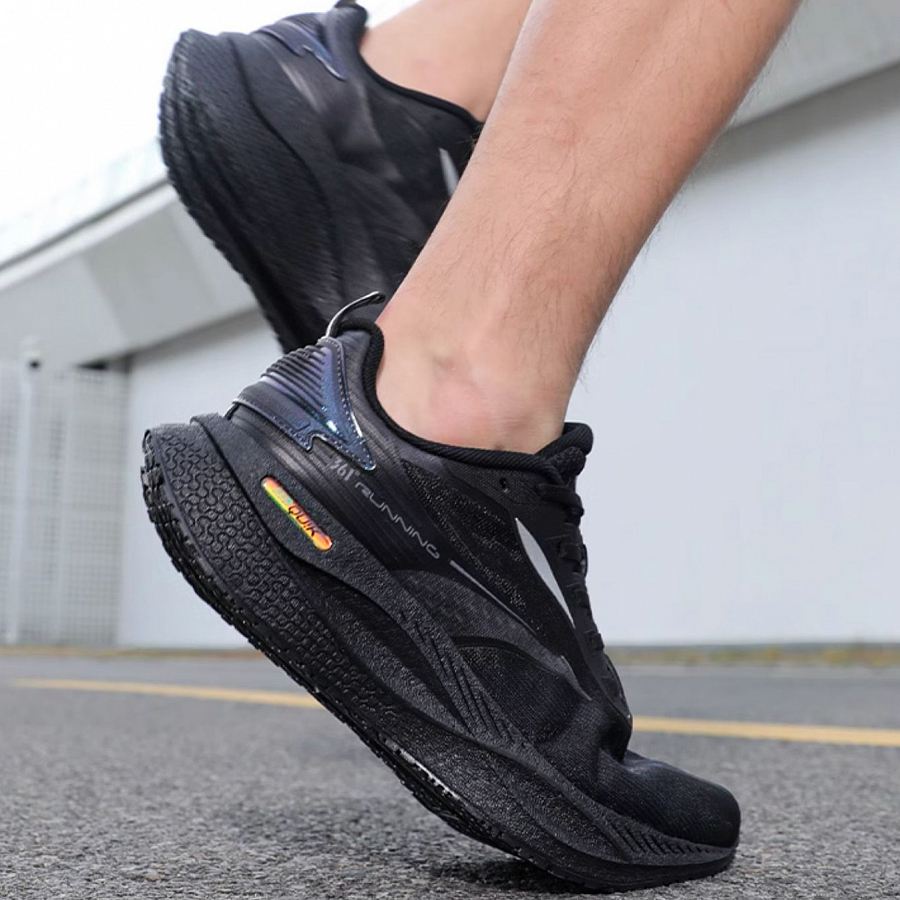 361° Speed Boost CQT Cushioning Wear-Resistant Low-Top Casual Running Shoes Men's Black