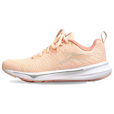 LiNing Wear-resistant And Lightweight Low-Top Casual Running Shoes Women's Sweet Peach Orange