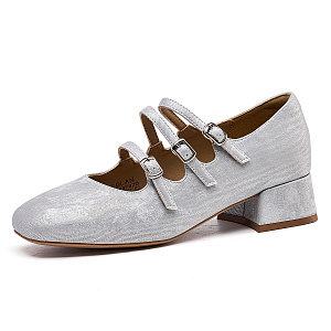 EBLAN Mary Jane Shoes Women's Silver 1 2975072