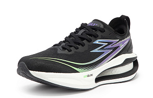 361° Cushioning Anti-Slip Wear-Resistant Breathability Low-Top Running Shoes Men's Black Purple 1 2975135