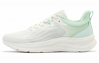361° Cushioning Anti-Slip And Wear-Resistant Low-Top Running Shoes Women's White Green