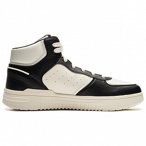 LiNing Azure Cloud HI Slip Resistant, Abrasion Resistant, Breathable High Top Skateboard Shoes Men's Black White 1 2975228