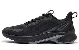 361° Sharp Tooth Collection Slip Resistant, Abrasion Resistant, Breathable Low Top Running Shoes Women's Black Gray