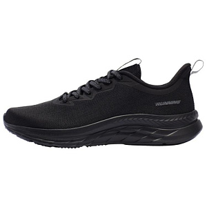 361° Cushioned Slip-Resistant Low-Top Casual Running Shoes Men's Obsidian Black