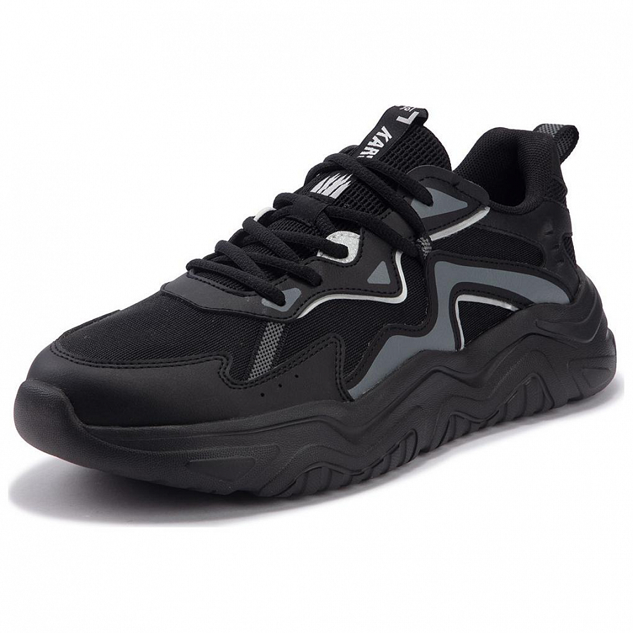 361° Abrasion-Resistant Low-Top Chunky Sneakers Men's Black