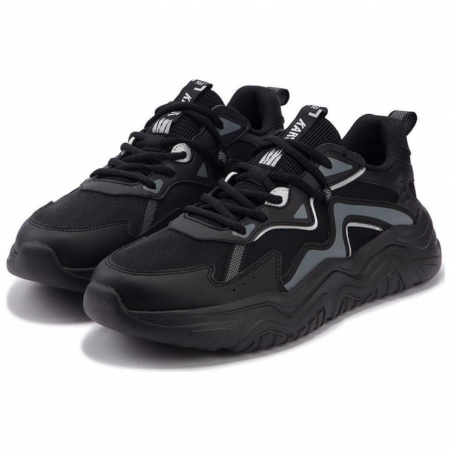 361° Abrasion-Resistant Low-Top Chunky Sneakers Men's Black