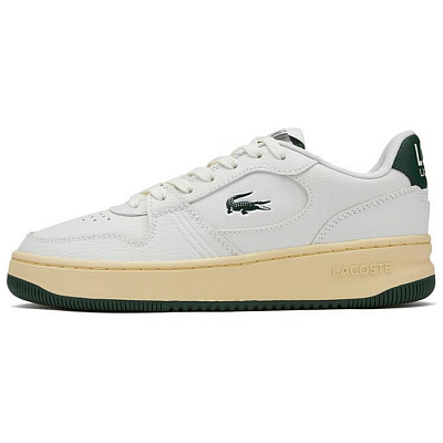 LACOSTE Skateboard Shoes Women's Low-Top Ecru
