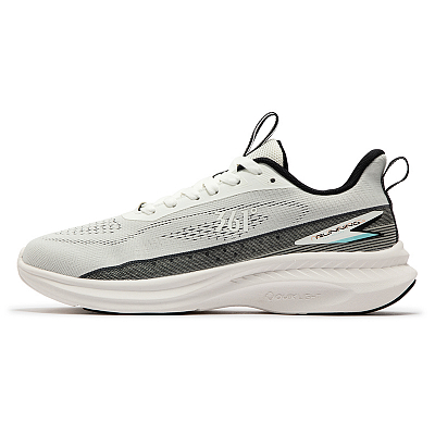 361° Abrasion Resistant Breathable Low Top Casual Running Shoes Men's White Black