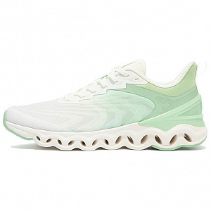 361° Cushioned Anti-Slip And Wear-Resistant Lightweight Low-Top Running Shoes Men's White Green