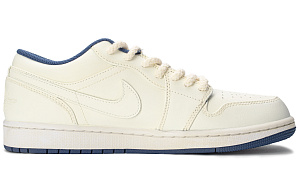 Jordan Air Jordan 1 Low Shock Absorbers Slip Resistant Low Top Vintage Basketball Shoes Men's Milk White Brown 1 2977716