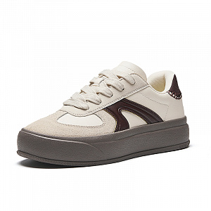 Anta Life Collection Anti-Slip Wear-Resistant Low-Top Skateboard Shoes Women's Beige Brown 1 2977782