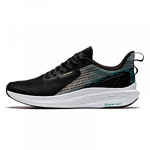 361° FlyFish Breathable Low Top Running Shoes Men's Black Green