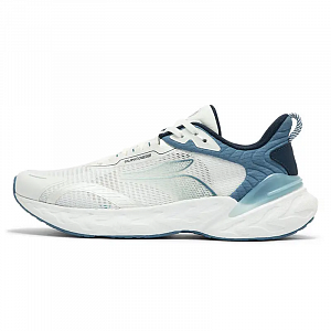 361° Popping Foam Cushioning Breathable Low-Top Training Running Shoes Men's White Blue