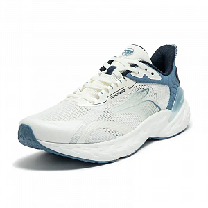 361° Popping Foam Cushioning Breathable Low-Top Training Running Shoes Men's White Blue 1 2978003