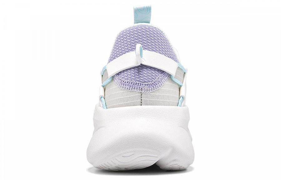 361° Spirit Fox Anti-Slip And Wear-Resistant Breathable Low-Top Running Shoes Women's White Blue Purple