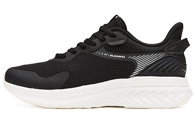 361° Slip-Resistant Breathable Lightweight Low-Top Sports Casual Shoes Women's Black White