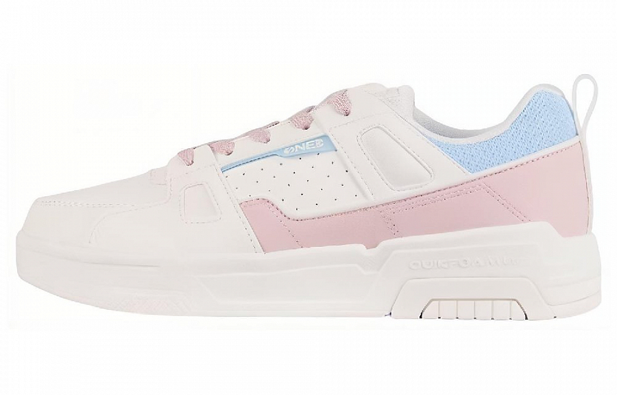361° Wear resistant And Lightweight Low Top Skateboard Shoes Women's Pink White