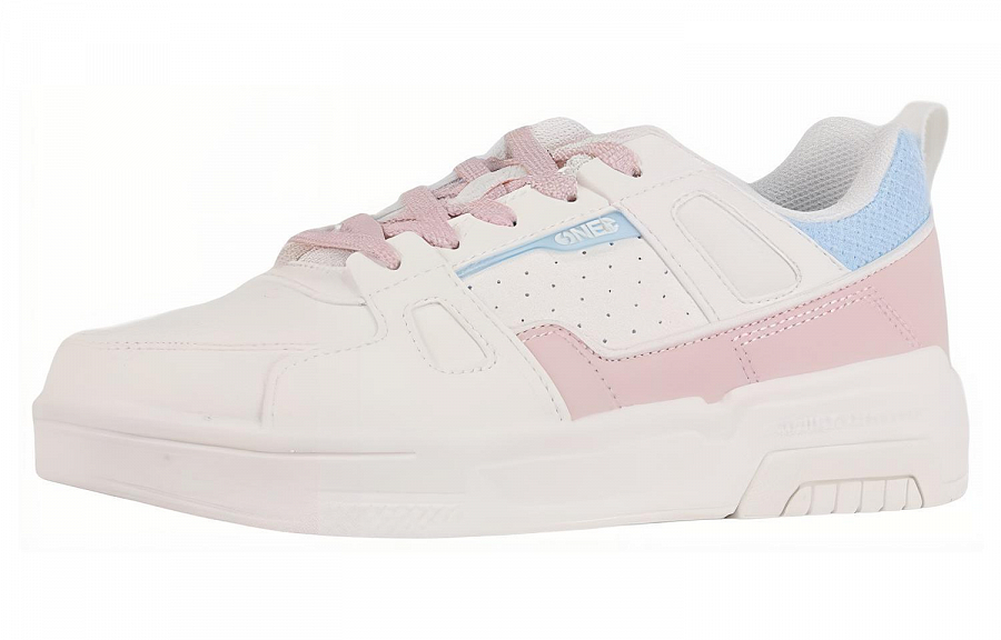 361° Wear resistant And Lightweight Low Top Skateboard Shoes Women's Pink White