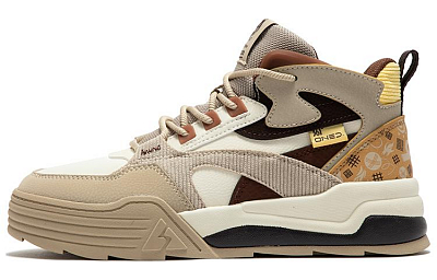 361° Slip Resistant High Top Winter Padded Skateboard Shoes Women's Tan