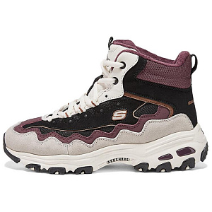 Skechers DLITES High Top Casual Shoes Women's Black Purple